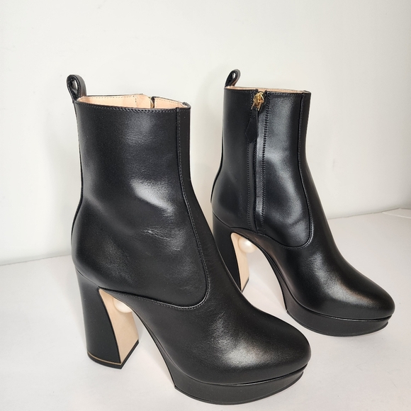 Nicholas Kirkwood Womens Annabel Platform Ankle Boot In Black Size 35.5